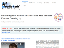 Tablet Screenshot of pediaoptix.com
